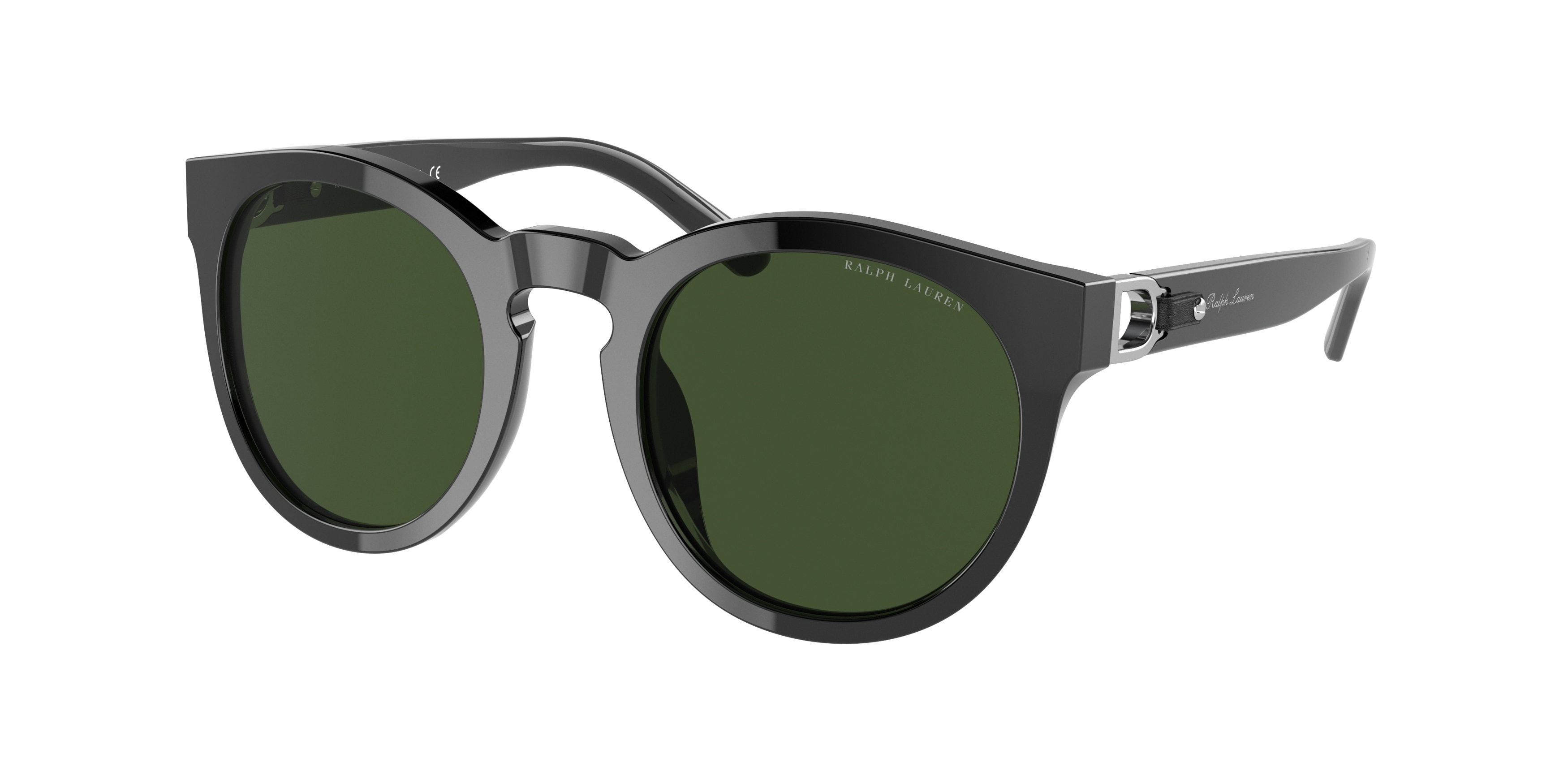 Ralph Lauren Herren RL8204QU 500171 Sonnenbrillen Acetat Schwarz GrüN Pantos Normal-image